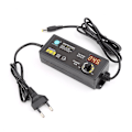 Miniatyrbild 1 av 5: Justerbar Strömadapter Med Digital Spänningsdisplay 3V-12V 5A EU-kontakt