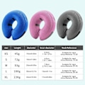 Pikkukuva 4 / 5: Uusi Ilmatäytettävä Koiran Kaulus - Säädettävä Koiran Donut-Kaulus Eläimille Pink XL