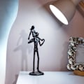 Miniatyrbild 4 av 7: Pappa presenter från dotter - Pappa dotter järnfigur fader dotter kärlek skulptur dekoration för fars dag bröllop minnesgåvor för pappa staty