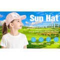 Miniatyrbild 6 av 7: Barn Ponnytail Baseballkeps 3-8 År Flickor Pojkar Golf Visor Trucker Hat Anti UV Tenniskeps Barn Sommar Solskydd Hat