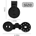 Miniatyrbilde 2 av 5: 50 stk klips for skyggeduk, festeklips for presenning, spesialklips med plasthengsel, UV-behandlet festeklips