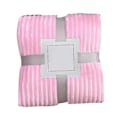 Miniatyrbillede 1 af 5: Stort Flanell Fleece Tæppe 100x150cm Polyester Blødt Behageligt Let Luksus Sengetæppe til Pink