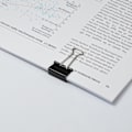 Miniatyrbillede 2 af 3: Foldback Clips, Sort, Pakke med 10 32mm
