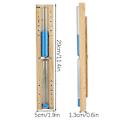 Miniatyrbilde 4 av 5: Sauna Timer 15-Minutters Timeglass - Roterbart Sandur i Tre for Infrarød, Damp & Tønnebadstuer, Saunatilbehør Blue