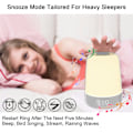 Miniatyrbillede 4 af 5: Touch Wake Up Natlampe med Solopgangssimulering Vækkeur, 3-vejs dæmpbar varm hvid Sengelampe RGB Ambient Bordlampe Sengebordslampe, Timertilstand