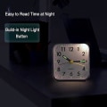Miniatyrbild 3 av 5: Tyst väckarklocka för sängbordet, batteridriven bordsmodell, icke-tickande, lysande display, snooze-funktion