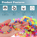 Pikkukuva 3 / 5: 360 kpl S-klipsuja Loom Band -klipsejä Muoviliittimiä Täyttöväri