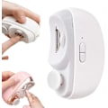 Miniatyrbild 1 av 5: 2 i 1 Automatisk Elektrisk Nagelklippare Trimmer Nagelsax med Ljus för Barn och Vuxna White