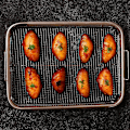 Miniatyrbillede 3 af 5: Airfryer-kurv til ovn, grillkurv i rustfrit stål, non-stick netkurv, airfryer-bakke