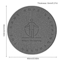 Miniatyrbillede 2 af 5: Sjippetovsmåtte Træning Sjippetovsmåtte Rund Træningsmåtte Til Absorbering & Tovstabilitet 60X60X0.8CM