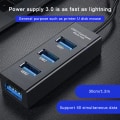 Miniatyrbilde 2 av 4: USB-hub Multi USB Splitter Hub Bruk strøm Black 1.2M