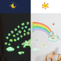 Miniatyrbillede 3 af 4: 1. Regnbue Unicorn Vægstickers Vægsticker Sommerfugle Sky