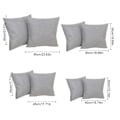 Miniatyrbilde 2 av 5: Putevar i lin-look for hjemmet, dekorative, til sofa, soverom, bil, med glidelås Gray 40*40cm
