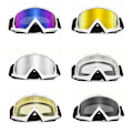 Miniatyrbild 2 av 4: Skibriller Snö Snowboardglas Snöskoterglasögon A