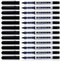 Miniatyrbillede 3 af 5: Flydende blækpenne, 12 stk. 0,5 mm kuglepenne i sort gel til voksne til at skrive noter i skolen og på kontoret Sort 14,3 x 7,6 x 2,7 centimeter