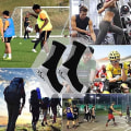 Miniatyrbild 5 av 5: 2 par halkfria sportstrumpor, gummigrepp fotbollsstrumpor herrars atletiska strumpor för fotboll basketboll baseball yoga löpning vandring vandring