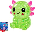 Glitter Axolotl Squishy Leksak, Squishy Leksaker, Långsamt Stigande Squishy Green