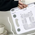 Miniatyrbillede 2 af 5: Bærbar computer holder silikone PP og ABS foldbar 8 gear justerbar bærbar computer kølestativ til hjem arbejde hvid