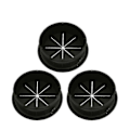 Miniatyrbilde 4 av 5: Kabelgjennomføring i plast, fleksibel, svart, 50/60 mm, 3 stk 60 mm White