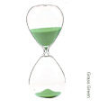 Miniatyrbillede 2 af 5: 5/15/30/60 Minutter Nyt Nordisk Glas Dråbe Time Timeglas Timer Kreativ Boligindretning Håndværk Dekoration Valentinsdagsgave 30min 8x20 cm Red