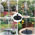 Pikkukuva 2 / 7: Aurinkovoimalla toimiva vesiputous - Suihkulähde - Sol Fountain pump-16CM musta