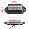 Miniatyrbillede 3 af 4: 2 stk. 6LED lastbil nummerpladelys Bil Varevogn Bus Trailer Baglygter