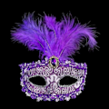 Miniatyrbild 5 av 10: Venetianska masker Halv ansikte Ansiktsmask GUL gul
