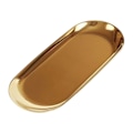 Miniatyrbilde 1 av 5: Oppbevaringsbrett Praktisk Multifunksjon Rustfritt Stål Fruktbrett Kosmetikk Smykker Organizer F-zzy Large Gold