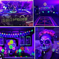 Miniatyrbild 5 av 5: 3-pack UV LED lila svart ljusremsa, 4,5W 2M USB 5V-driven