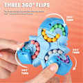 Pikkukuva 4 / 4: 2-in-1 Magics Bean-Gyro Stress Relief Spinnings Helmi Palapelit Koulutuslelu Lapsille Aikuisille Blue
