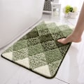 Miniatyrbilde 4 av 5: Baderomsmatte Sklisikker Absorberende Dusj Baderomsteppe Flocking Green 50*80cm
