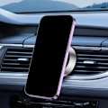 Pikkukuva 5 / 5: Kääntyvä Auton Imu-Puhelinteline 360 Taitettava Sähköinen Tyhjiömagneetti-Imu Autopuhelinteline Kaksipuolinen Universaali Älyteline Autoon/Peiliin Silver