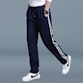 Miniatyrbillede 1 af 5: Joggingbukser Herrebukser Stor Størrelse Løse Casual Studenter Joggingbukser Herre Straight Bukser Lange Bukser navy blue L
