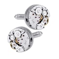 Miniatyrbillede 1 af 5: 2 Pak Cufflinks Urværk Cufflinks til Mænd Retro Ur Gave til Thanksgiving Bryllup Fødselsdag Julegave
