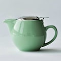 Miniatyrbillede 3 af 5: Elegant Termostabil Keramik Tekande | Rustfrit Stål Låg & Fin Teinfuser  Perfekt til Løsblad Elskere White