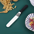 Miniatyrbilde 7 av 7: Generisk glasurspatel - Sett med 2 rustfrie kakespatler med sklisikkert håndtak, 6/8 tommer, svart offset-spatel for baking