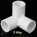 Miniatyrbillede 1 af 5: PVC Rør Samlingsstykker 3 4 5 6 Vejs Slangesplitter 20-50mm Havevanding Vandrør Fittings Koblingsadapter DIY Hylde Samling 40mm 3 Way
