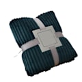Miniatyrbillede 1 af 5: Stort Flanell Fleece Tæppe 100x150cm Polyester Blødt Behageligt Let Luksus Sengetæppe til Dark Green