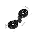 Miniatyrbilde 3 av 4: 100 stk Skygge Nett Festespenner Hage Solskygge Nett Plastklemmer For Utendørs Camping Reise Black 10PCS