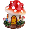 Miniatyrbild 1 av 8: Miniatyr svamp prydnad terrarium tillbehör svamp hus miniatyr svamp hus statyer tillbehör för terrarium dekor glas prydnader Red