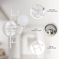 Miniatyrbillede 3 af 5: Klatre trappe kreativt design væglampe, indendørs vægbelysning til soveværelse, stue, seng, gang White