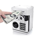 Miniatyrbillede 3 af 5: Tegnefilm Pengeboks Mynt Pengeboks Atm Indbetalingsmaskine Automatisk Panda Pengeboks Kodelåse Til Børn Panda