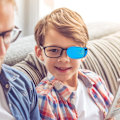 Miniatyrbillede 4 af 5: 6 stk. Øjenlapper til Børn, Super Bløde Øjenlapper til Briller, Medicinske Lapper til Behandling af Amblyopi Strabismus Øjenlap G Blue S