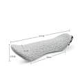 Miniatyrbillede 5 af 5: Lændepude i Memory Foam med Langsom Tilbagefjedring til Seng - Lændestøttepude til Søvn gray