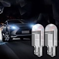 Miniatyrbilde 2 av 5: 2 stk T10 W5W COB LED Bil Lampe Nummerplate Pære Canbus Kil Forlys Ice Blue