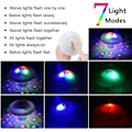 Miniatyrbilde 3 av 6: Flytende LED-badekarlyslampe for bad, diskotek, dam, svømmebasseng, barneleker, 7 moduser assortert farge batteridrevet