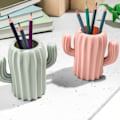 Miniatyrbillede 3 af 4: 2x Penneholder - Kaktus multifarvet