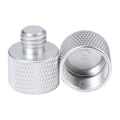 Miniatyrbild 1 av 5: 2x Mikrofonstativadapter 5/8 Hon till 3/8 Han Trådad Stativfäste Skruvadapter Combo Pack för Mikrofonfäste & Stativ Silver Color
