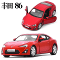 Miniatyrbilde 1 av 5: 1:36 Toyota Gt86 Skala Legering Bilmodell Metall Støpt Gaver Leker Barn Samling Leker Ornamenter Visning F45