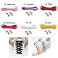 Miniatyrbillede 3 af 8: Slipsløjfer - Elastiske skolisser - One size - Sort black